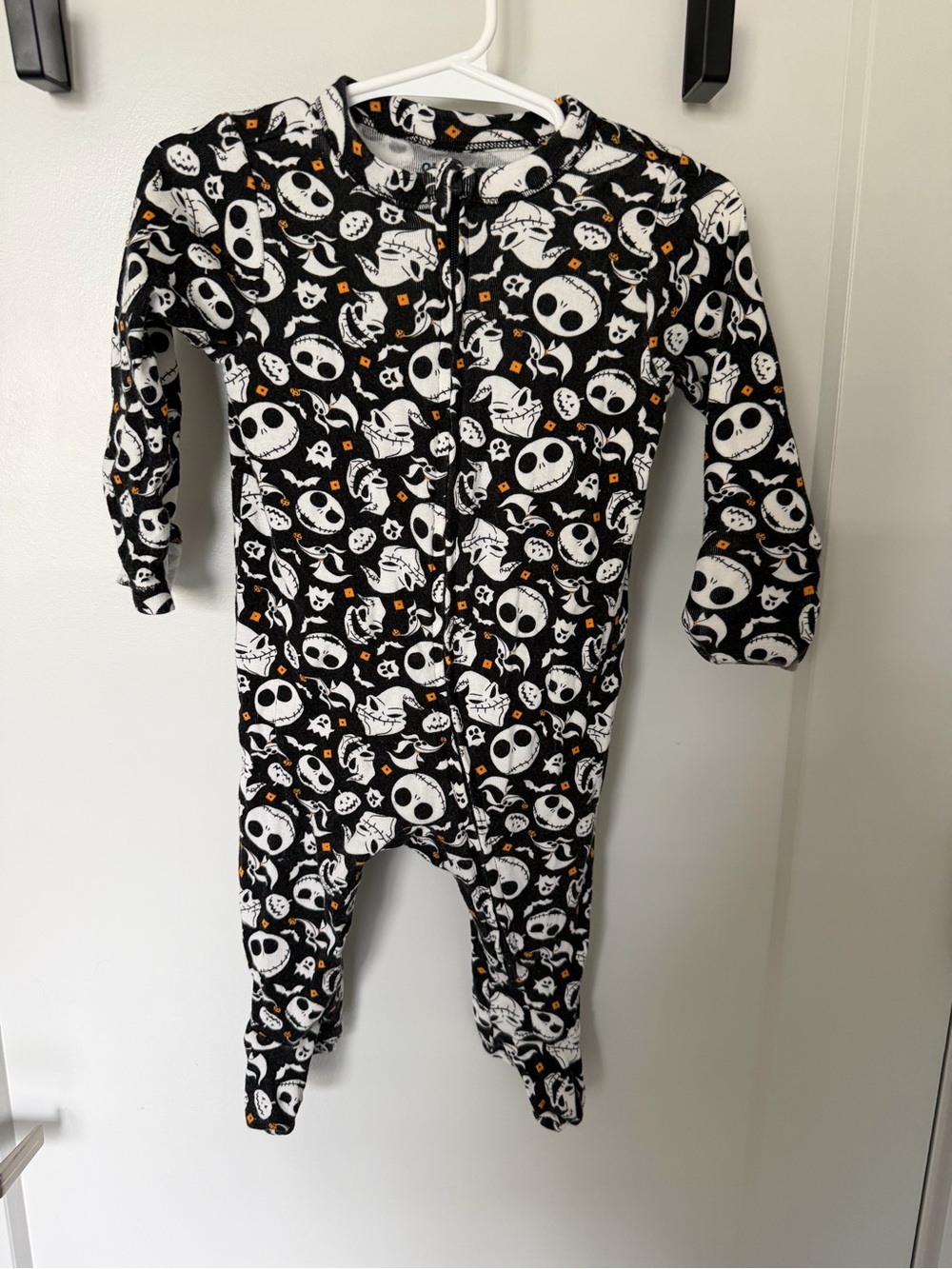 Disney Nightmare Before Christmas Print One-Piece Pajamas in size 6-9months